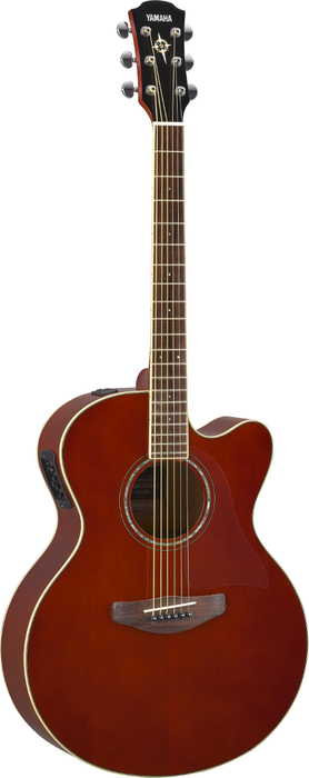 Yamaha CPX600 Medium Jumbo Cutaway Acoustic-Electric Guitar, Spruce Top