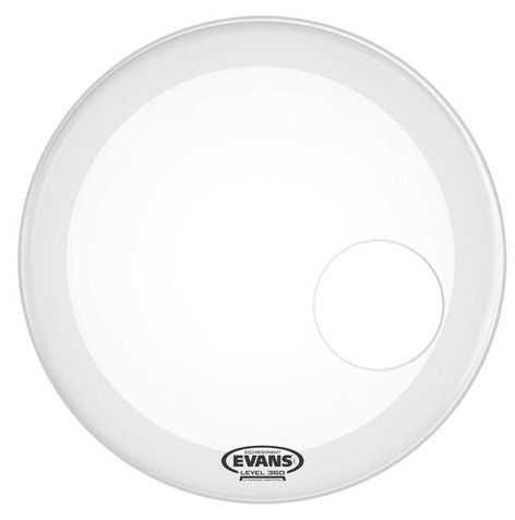 Evans BD20RSW Drum Head, 20" EQ3 Resonant Smooth White Bass