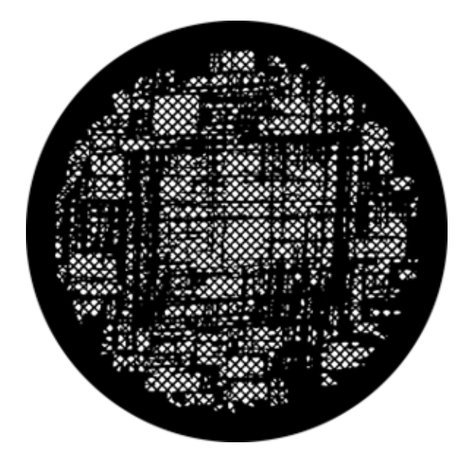 Rosco Laboratories 76595 Abstract Weave Steel Gobo 76595