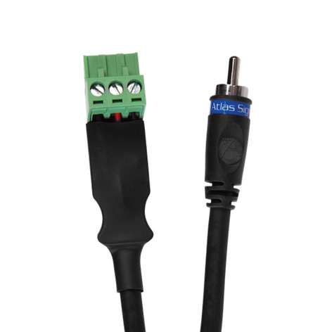 Atlas Sound AS2RCA-2M-PHX Male RCA to Phoenix Adapter Cable, 2M AS2RCA-2M-PHX
