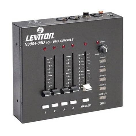 Leviton N3004-00D 3000 Series 4-Channel DMX Controller N3004-00D
