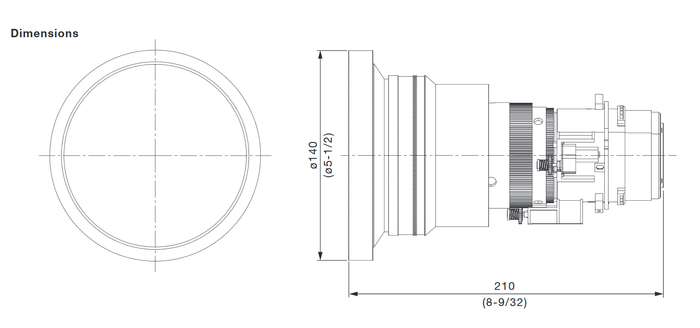 Panasonic ET-DLE105 Zoom Lens For 1-Chip DLP Projector