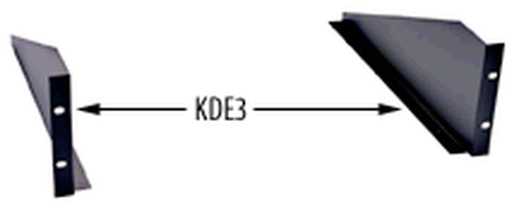 Middle Atlantic Products KDE5 5 Space 8.75" Left/Right Ears Only 15.5" deep KDE5