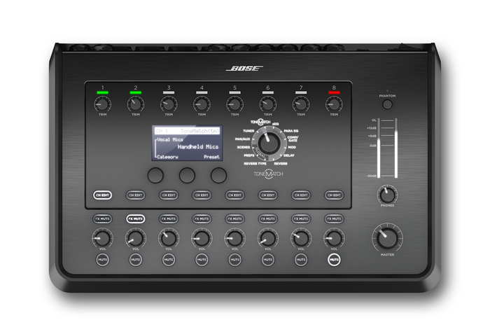 Bose T8S ToneMatch Mixer 8-Channel Mixer USB Interface