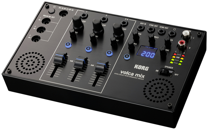 Korg Volca Mix Analog Mixer With 2 Mono Inputs, 1 Stereo Input And Built-In Speakers