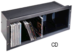 Middle Atlantic Products CD CD Rack Holder 4 Space (7") 20 discs, black anodized CD
