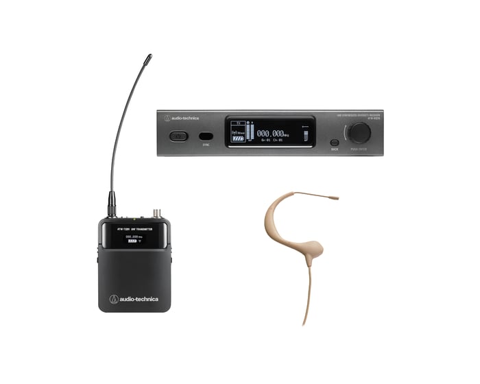 Audio-Technica ATW-3211/893-THDE2 3000 Series UHF Wireless Body-Pack System With BP893cH-TH MicroSet Headworn Mic