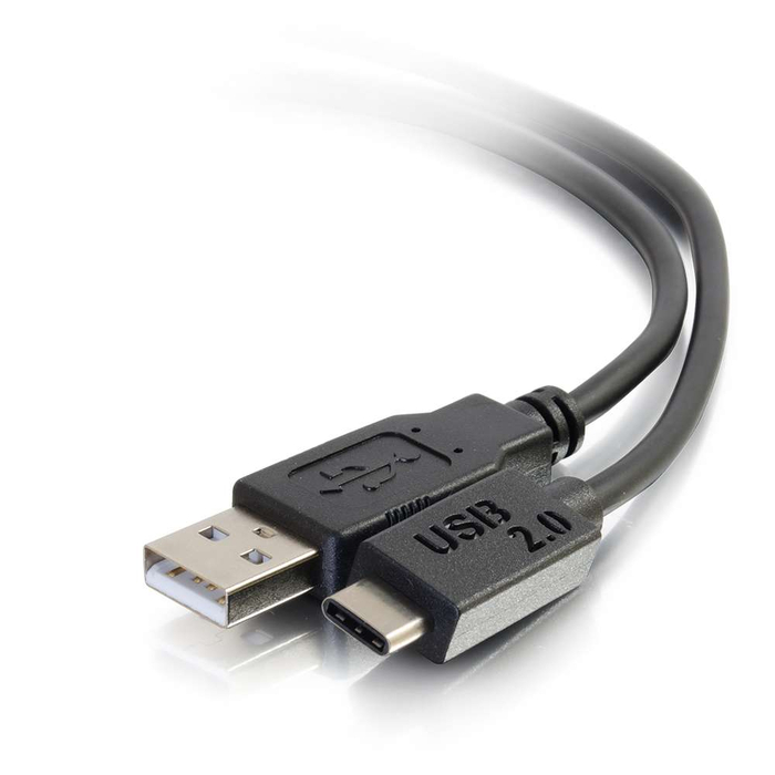 Cables To Go 28871 USB 2.0 USB-C To USB-A Cable 6 Ft USB-C Male To USB-A Male Cable