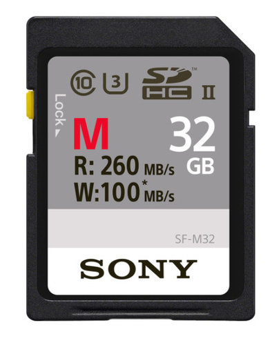 Sony SF-M32/T 32GB SF-M Series UHS-II U3 SDHC Memory Card