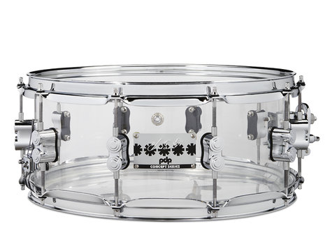 Pacific Drums PDSN0614SSCS Chad Smith Signature 6x14 Clear Acrylic Snare Drum