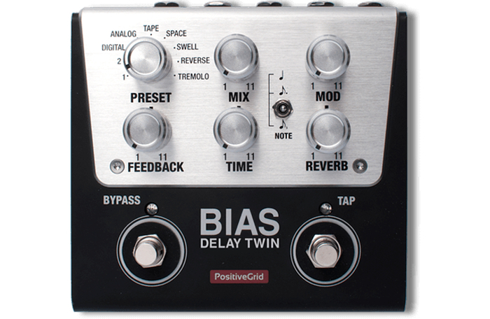 Positive Grid BIAS Delay Twin Tone Match Delay Pedal (2 Button) BIAS-DELAY-TWIN