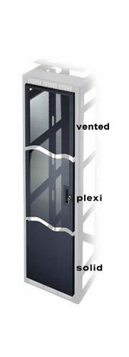 Middle Atlantic Products PFD-10 10 Space Plexiglass Universal Front Door for Racks and Enclosures PFD10