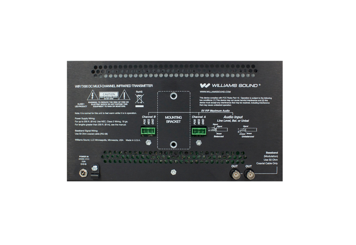 Williams AV WIR TX90 DC ADA Assistive Listening IR Modulator/Emitter For Large Areas