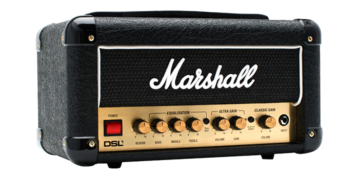 Marshall Amplification DSL1H 1W Tube 2-Channel Amp Head with Digital Reverb M-DSL1HR-U