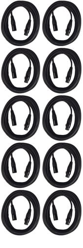 Cable Up by Vu MIC-20 Bundle (10) Pack of MIC-20 XLR Microphone Cables MIC-20-TEN-K