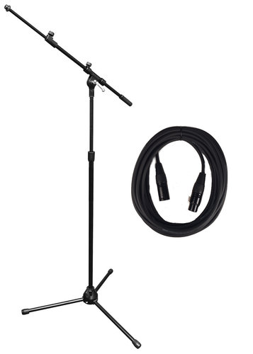 Vu MST100 Bundle MST100-30B Tripod Microphone Stand with (1) MIC-20 XLR Microphone Cable MST100-PK1-K