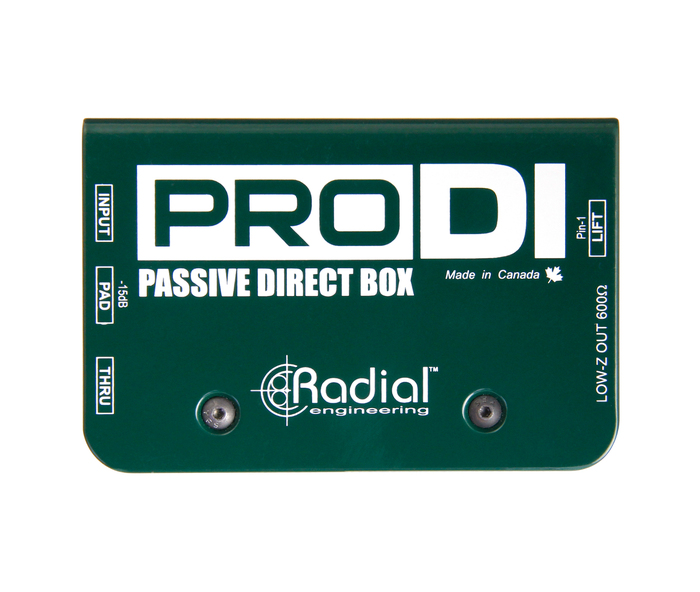 Radial Engineering ProDI Bundle Passive Direct Box With XLR And Instrument Cable