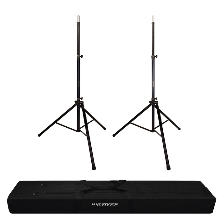 Ultimate Support TS88GB-PK1-K 2x Speaker Stand Bundle With Bag