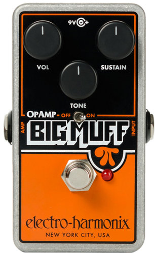 Electro-Harmonix OP-AMP-BIG-MUFF Op-Amp Big Muff Pi Distortion/Sustainer Pedal