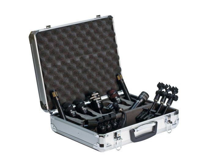 Audix DP7-K Drum Mic Bundle With 7 Mics, 4 Mounts And Hard Case Plus Mic Stands And Cables