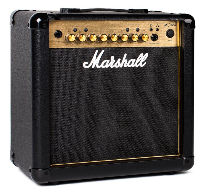 Marshall Amplification MG15FX Guitar Amp, 15W 1x8" with FX M-MG15GFX-U