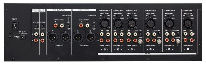 Tascam MZ-372 Industrial-Grade Dual-Output Audio Zone Mixer