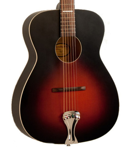 Recording King ROH-07 Dirty 30's Harmonella Triple O Acoustic Guitar with Trapeze Tailpiece ROH-07