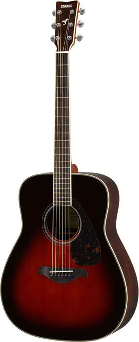 Yamaha FG830 Dreadnought Acoustic Guitar, Sitka Spruce Top And Rosewood Back And Sides