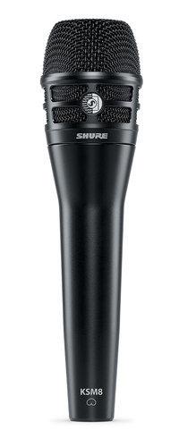 Shure KSM8/B-SOLO-K SOLO Bundle With KSM8/B Cardioid Dynamic Vocal Mic, Boom Stand, And 25' XLR Cable