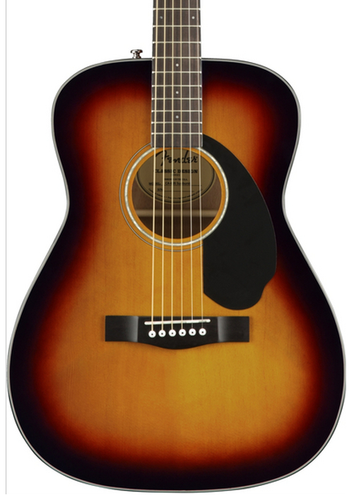 Fender CC-60S Concert Acoustic Guitar with Mahogany Back and Sides, Rosewood Fingerboard CC-60S