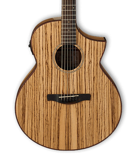 Ibanez AEW40ZWNT Natural High Gloss AEW Series Acoustic/Electric Guitar with AEQ-SP2 Preamp AEW40ZWNT