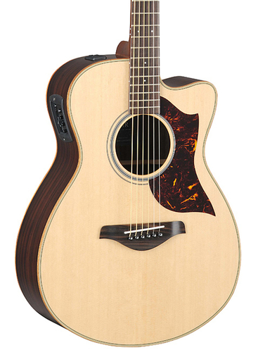 Yamaha AC1R Concert Cutaway - Natural Acoustic-Electric Guitar, Sitka Spruce Top, Rosewood Back And Sides