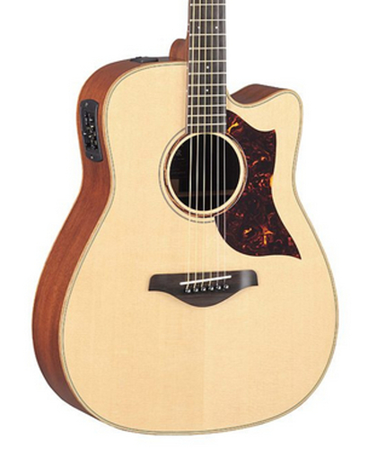 Yamaha A3M Vintage Natural Cutaway Acoustic-Electric Guitar with Hard Bag A3M-VN