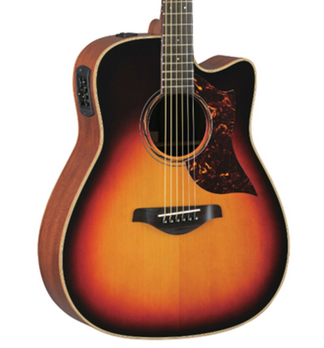 Yamaha A3M Tobacco Sunburst Cutaway Acoustic-Electric Guitar with Hard Bag A3M-TBS