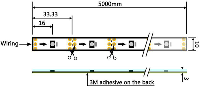 Enttec 8PL30-F RGB LED Pixel Tape With 30 Pixels Per Meter, 5V, 5M Roll