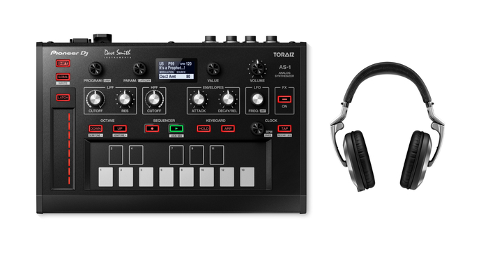 Pioneer DJ AS-1-PK2-K AS-1 Synthesizer Bundle With HDJ2000 Headphones