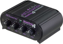 ART HeadAmp4 4 Outlet Stereo Headphone Amplifier HEADAMP4
