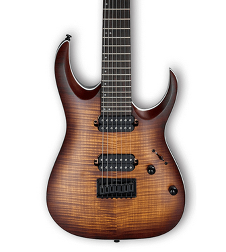 Ibanez RGA742FM RGA Standard 7-String Electric Guitar - Dragon Eye Burst Flat RGA742FMDEF