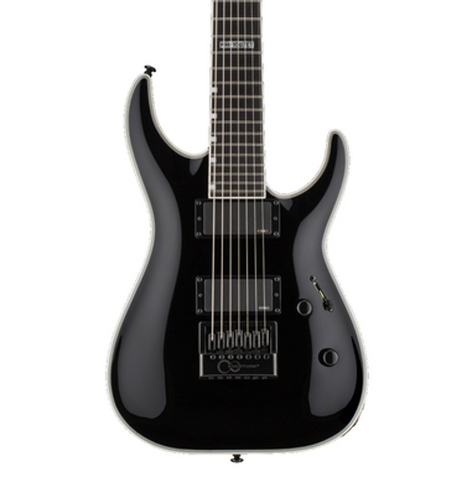 ESP Guitars LTD MH-1007 Evertune 7-String Electric Guitar, Black LMH1007ETBLK