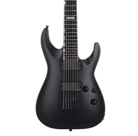 ESP Guitars E-II Horizon NT-7B 7-String Baritone Electric Guitar, Black Satin EIIHORNT7BBLKS