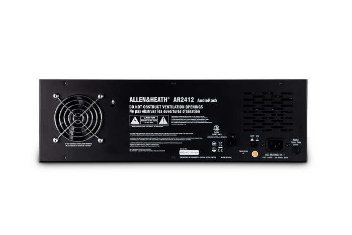 Allen & Heath AR2412 Main AudioRack Remote Stagebox For GLD And QU Mixers