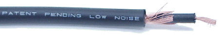 Mogami W2524-656-BLACK Instrument Cable, 20g, 1c, 656` W2524-656-BLACK