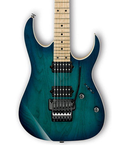 Ibanez RG652AHM RG Prestige 6-String Left Handed Electric Guitar with Case - Nebula Green Burst RG652AHMLNGB