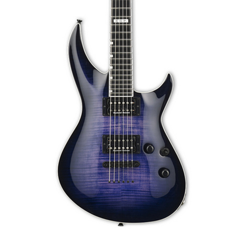 ESP Guitars E-II Horizon-III Electric Guitar, Reindeer Blue EIIHOR3FMRDB