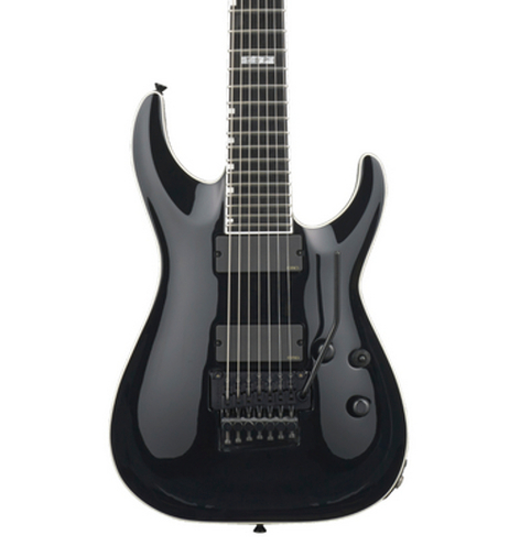ESP Guitars E-II Horizon FR-7 7-String Electric Guitar, Black EIIHORFR7BLK