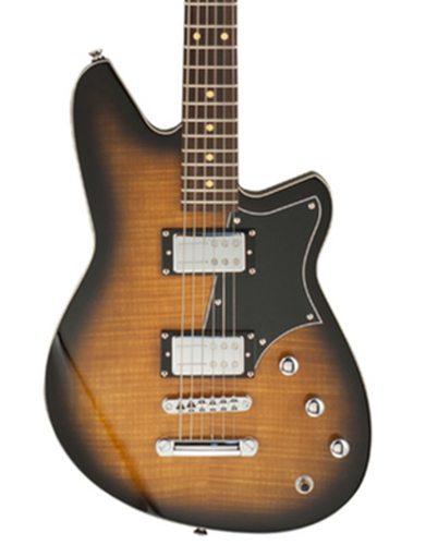 Reverend Guitars Descent RA Baritone Coffee Burst Flame Maple Electric Guitar DESCENTRA-CBFM