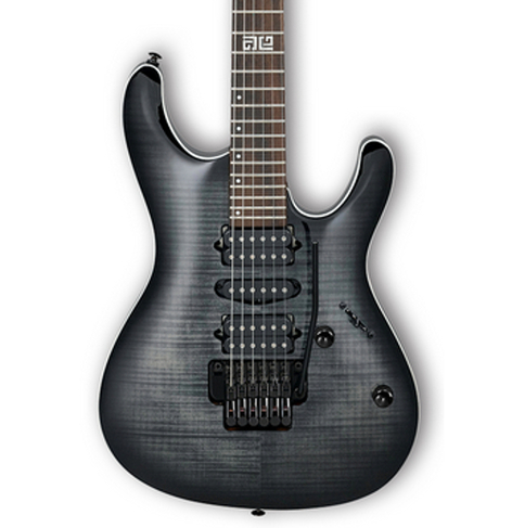 Ibanez KIKO10BPTGB Kiko Loureiro Signature Guitar With Case - Transparent Gray Burst