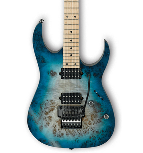 Ibanez RG652MPBGFB RG Prestige 6-String Electric Guitar with Case - Ghost Fleet Blue Burst RG652MPBGFB