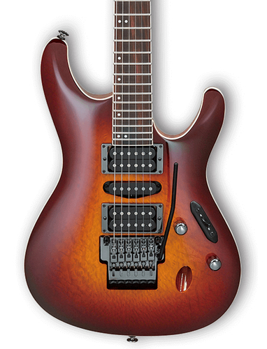 Ibanez S6570SK-STB Sunset Burst S Prestige 6 String Electric Guitar with Case S6570SKSTB