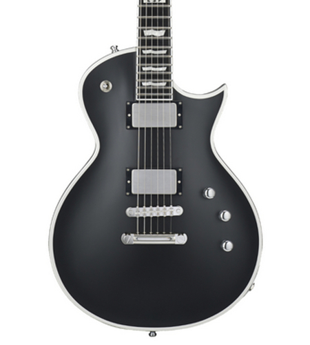 ESP Guitars E-II Eclipse BB Electric Guitar, Black Satin EIIECBBBLKSS